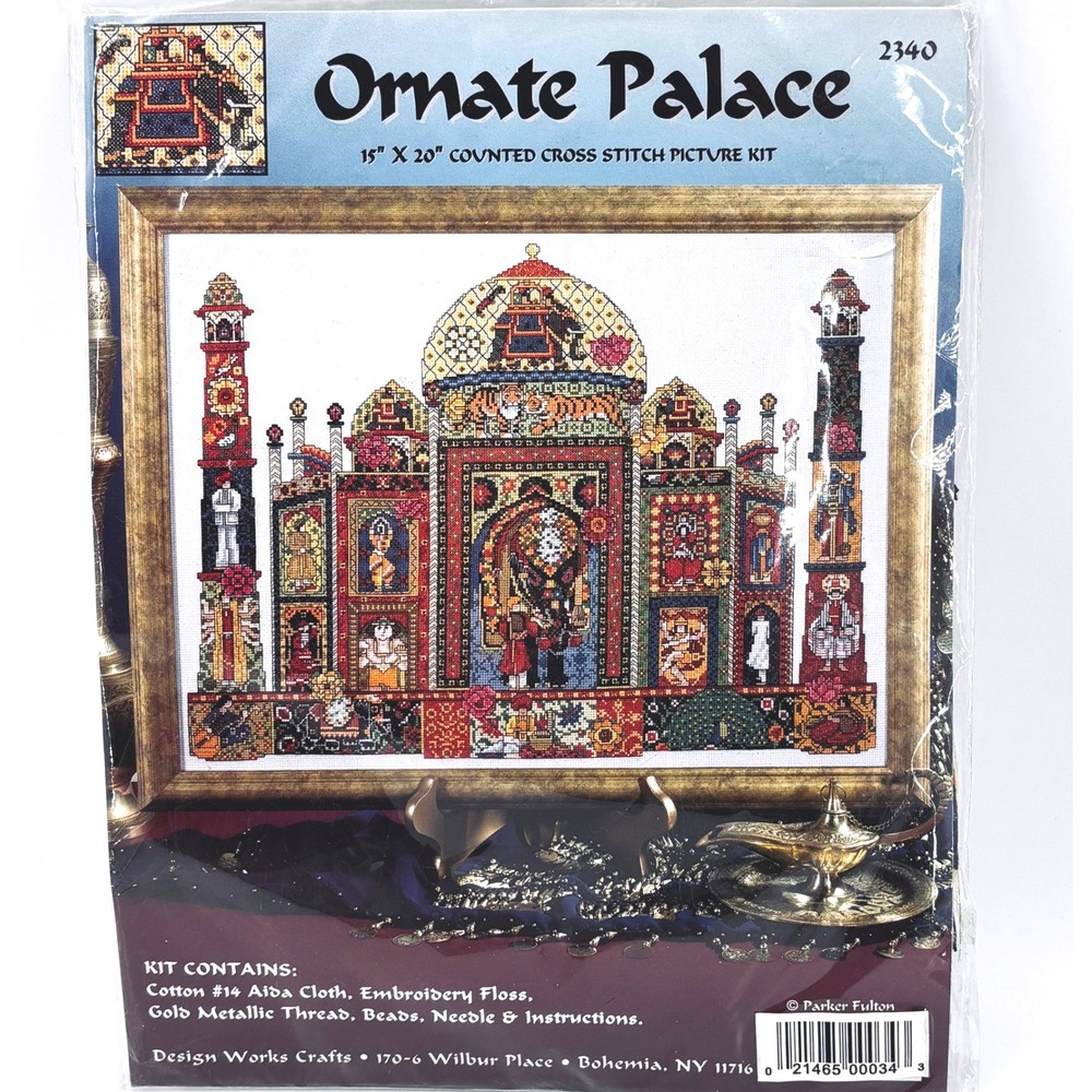 Vintage Design Works Ornate Palace Counted CrossStitch Kit 2340 Taj Mahal New